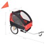 Remolque para bicicletas rojo y negro 30 kg de vidaXL, Remolques para bicicletas - Ref: Foro24-91371, Precio: 170,15 €, Descu...