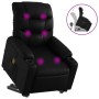Sillón reclinable de masaje de pie cuero artificial negro en Sillones | Comprar online en Foru.es