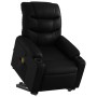 Sillón reclinable de masaje de pie cuero artificial negro en Sillones | Comprar online en Foru.es