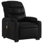 Sillón reclinable de masaje de pie cuero artificial negro en Sillones | Comprar online en Foru.es