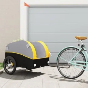 Remolque para bicicleta hierro negro y amarillo 45 kg de , Remolques para bicicletas - Ref: Foro24-94134, Precio: 86,03 €, De...