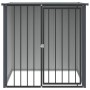 Caseta perros con tejado acero galvanizado negro 110x103x109 cm en Casetas para perros | Comprar online en Foru.es