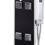 Panel de ducha de vidrio 18x42,1x120 cm negro de vidaXL, Boquillas de chorro para bañeras y duchas - Ref: Foro24-142991, Prec...