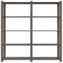 Estantería de 5 niveles madera maciza pino gris 170x38x170 cm de , Estanterías industriales - Ref: Foro24-373384, Precio: 106...
