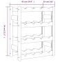 Wine rack for 16 bottles solid gray pine wood by , Wine racks - Ref: Foro24-373378, Price: 28,14 €, Discount: %