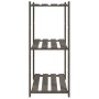 Estantería de 3 niveles madera maciza pino gris 80x38x90 cm de , Estanterías industriales - Ref: Foro24-373386, Precio: 49,96...