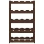 Wine rack for 20 bottles solid brown pine wood by , Wine racks - Ref: Foro24-373390, Price: 35,20 €, Discount: %
