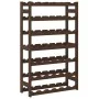 Wine rack for 42 bottles solid brown pine wood by , Wine racks - Ref: Foro24-373392, Price: 53,87 €, Discount: %