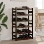 Wine rack for 30 bottles solid black pine wood by , Wine racks - Ref: Foro24-373402, Price: 46,42 €, Discount: %
