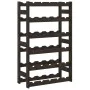 Wine rack for 30 bottles solid black pine wood by , Wine racks - Ref: Foro24-373402, Price: 46,42 €, Discount: %