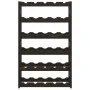 Wine rack for 30 bottles solid black pine wood by , Wine racks - Ref: Foro24-373402, Price: 46,42 €, Discount: %