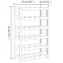 Wine rack for 30 bottles solid black pine wood by , Wine racks - Ref: Foro24-373402, Price: 46,42 €, Discount: %