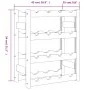 Wine rack for 16 bottles solid black pine wood by , Wine racks - Ref: Foro24-373400, Price: 32,79 €, Discount: %