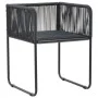 Set de comedor de jardín de 7 piezas PVC ratán negro y marrón de , Conjuntos de jardín - Ref: Foro24-3060109, Precio: 617,51 ...