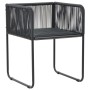 Set de comedor de jardín de 7 piezas PVC ratán negro y marrón de , Conjuntos de jardín - Ref: Foro24-3060109, Precio: 634,49 ...