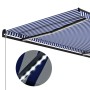 Toldo manual retráctil con LED azul y blanco 350x250 cm de , Toldos - Ref: Foro24-3055224, Precio: 417,72 €, Descuento: %