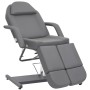 Sillón de salón de belleza cuero sintético gris 180x62x78 cm de , Sillones de masaje - Ref: Foro24-110269, Precio: 528,87 €, ...