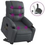 Sillón reclinable de masaje de pie cuero artificial gris en Sillones | Comprar online en Foru.es