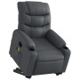 Sillón reclinable de masaje de pie cuero artificial gris en Sillones | Comprar online en Foru.es