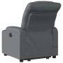 Sillón reclinable de masaje de pie cuero artificial gris en Sillones | Comprar online en Foru.es