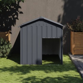 Caseta perros con tejado acero galvanizado gris 117x153x123 cm en Casetas para perros | Comprar online en Foru.es