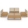 Muebles de jardín 8 piezas marrón miel madera madera de pino de , Conjuntos de jardín - Ref: Foro24-3075272, Precio: 558,21 €...