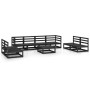 Juego de muebles de jardín 9 piezas negro madera madera pino de , Conjuntos de jardín - Ref: Foro24-3075438, Precio: 616,05 €...