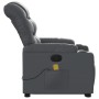 Sillón reclinable de masaje de pie cuero artificial gris en Sillones | Comprar online en Foru.es