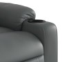 Sillón reclinable de masaje de pie cuero artificial gris en Sillones | Comprar online en Foru.es