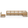Muebles de jardín 7 piezas marrón miel madera maciza de pino de , Conjuntos de jardín - Ref: Foro24-3075597, Precio: 446,38 €...