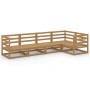 Muebles de jardín 5 piezas marrón miel madera maciza de pino de , Conjuntos de jardín - Ref: Foro24-3075557, Precio: 316,26 €...