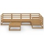 Muebles de jardín 6 piezas marrón miel madera maciza de pino de , Conjuntos de jardín - Ref: Foro24-3075562, Precio: 385,30 €...