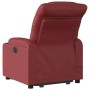 Sillón reclinable de masaje de pie cuero artificial rojo tinto en Sillones | Comprar online en Foru.es