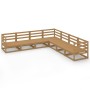 Muebles de jardín 7 piezas marrón miel madera maciza de pino de , Conjuntos de jardín - Ref: Foro24-3075827, Precio: 446,38 €...