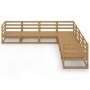 Muebles de jardín 7 piezas marrón miel madera maciza de pino de , Conjuntos de jardín - Ref: Foro24-3075827, Precio: 446,38 €...
