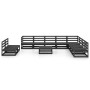 Juego de muebles de jardín 11 pzas negro madera maciza de pino de , Conjuntos de jardín - Ref: Foro24-3075873, Precio: 826,30...
