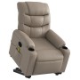 Sillón reclinable masaje pie cuero artificial color capuchino en Sillones | Comprar online en Foru.es