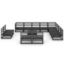 Juego de muebles de jardín 13 pzas y cojines negro madera pino de , Conjuntos de jardín - Ref: Foro24-3075903, Precio: 975,87...