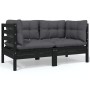 Muebles de jardín 8 pzas con cojines antracita madera de pino de , Conjuntos de jardín - Ref: Foro24-3096062, Precio: 766,87 ...