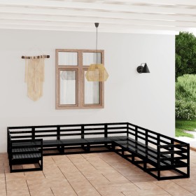 Juego de muebles de jardín 11 piezas madera maciza de pino de , Conjuntos de jardín - Ref: Foro24-3076018, Precio: 833,06 €, ...