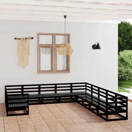 Juego de muebles de jardín 11 piezas madera maciza de pino de , Conjuntos de jardín - Ref: Foro24-3076018, Precio: 833,06 €, ...