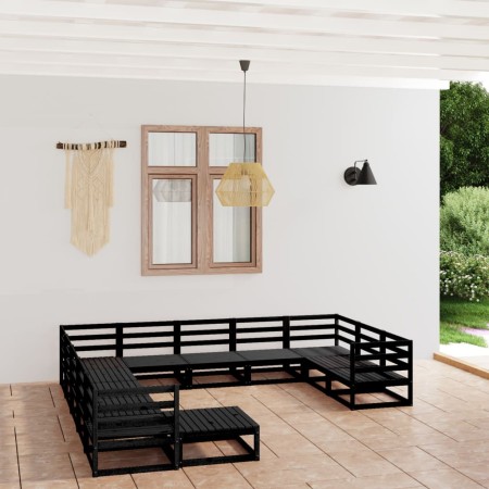 Juego de muebles de jardín 12 piezas madera maciza de pino de , Conjuntos de jardín - Ref: Foro24-3076058, Precio: 910,91 €, ...