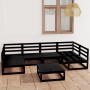 Juego de muebles de jardín 7 piezas madera maciza de pino de , Conjuntos de jardín - Ref: Foro24-3076128, Precio: 481,57 €, D...