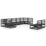 Juego de muebles de jardín 9 piezas madera maciza de pino de , Conjuntos de jardín - Ref: Foro24-3076163, Precio: 642,01 €, D...