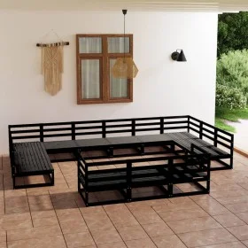Juego de muebles de jardín 13 piezas madera maciza de pino de , Conjuntos de jardín - Ref: Foro24-3076233, Precio: 945,66 €, ...