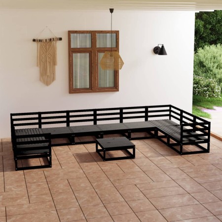Juego de muebles de jardín 11 piezas madera maciza de pino de , Conjuntos de jardín - Ref: Foro24-3076278, Precio: 828,26 €, ...