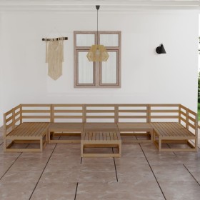 Juego de muebles de jardín 8 piezas madera maciza de pino de , Conjuntos de jardín - Ref: Foro24-3076137, Precio: 553,55 €, D...