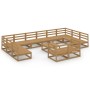 Juego de muebles de jardín 13 piezas madera maciza de pino de , Conjuntos de jardín - Ref: Foro24-3076227, Precio: 885,94 €, ...