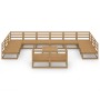Juego de muebles de jardín 13 piezas madera maciza de pino de , Conjuntos de jardín - Ref: Foro24-3076227, Precio: 885,94 €, ...