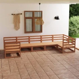 Juego de muebles de jardín 7 piezas madera maciza de pino de , Conjuntos de jardín - Ref: Foro24-3076252, Precio: 451,64 €, D...